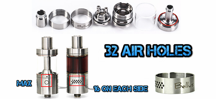 ATOMIZER - UD Bellus 32 Air Hole Rebuildable Tank Atomizer (RTA)