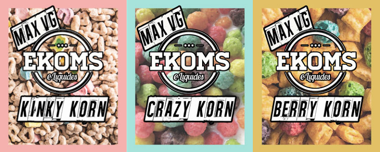 30ml KINKY KORN 0mg eLiquid (Without Nicotine) - eLiquid by Ekoms