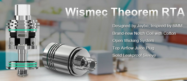 ATOMIZER - WISMEC Theorem Rebuildable Hybrid Drip Tank