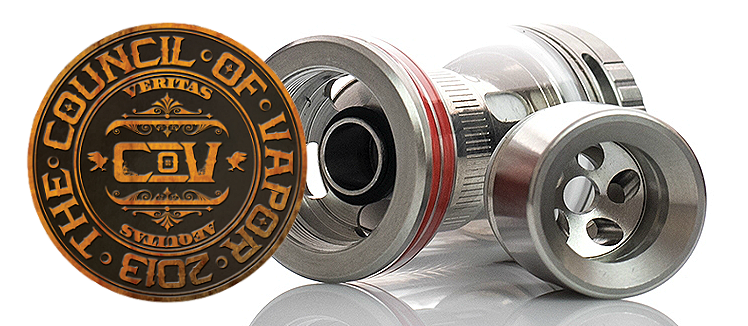 ATOMIZER - COUNCIL OF VAPOR RST Rebuildable Sub Ohm Tank Atomizer ( Stainless )