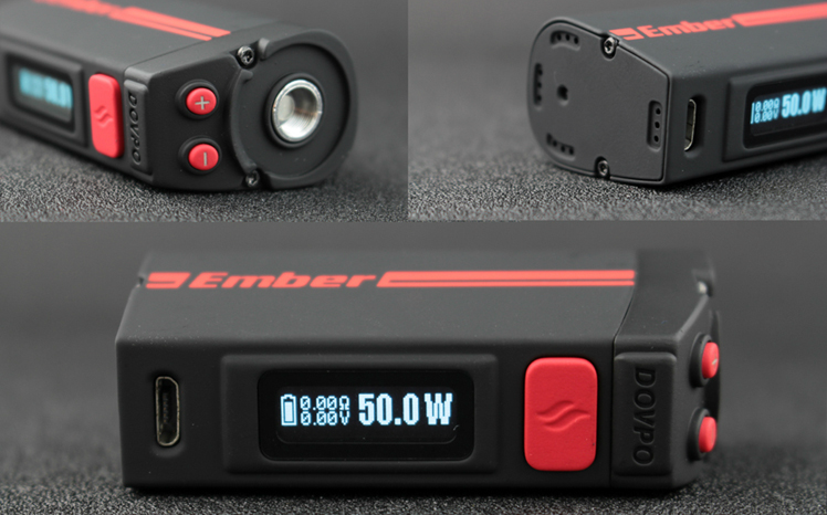 KIT - DOVPO Ember 50W TC Mod ( Black )