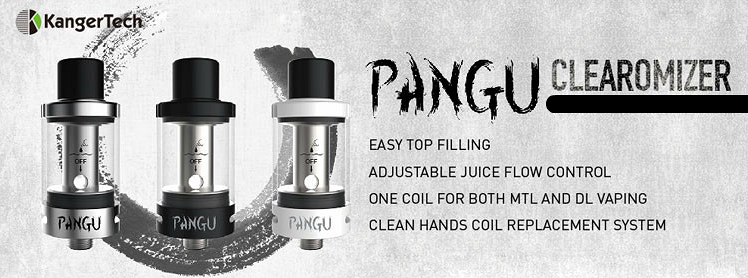 ATOMIZER - KANGER PANGU Clean Hands Tank Atomizer ( Black )