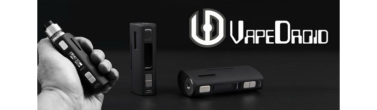 KIT - VAPEDROID C1D2 DNA75 TC Box Mod ( Black )