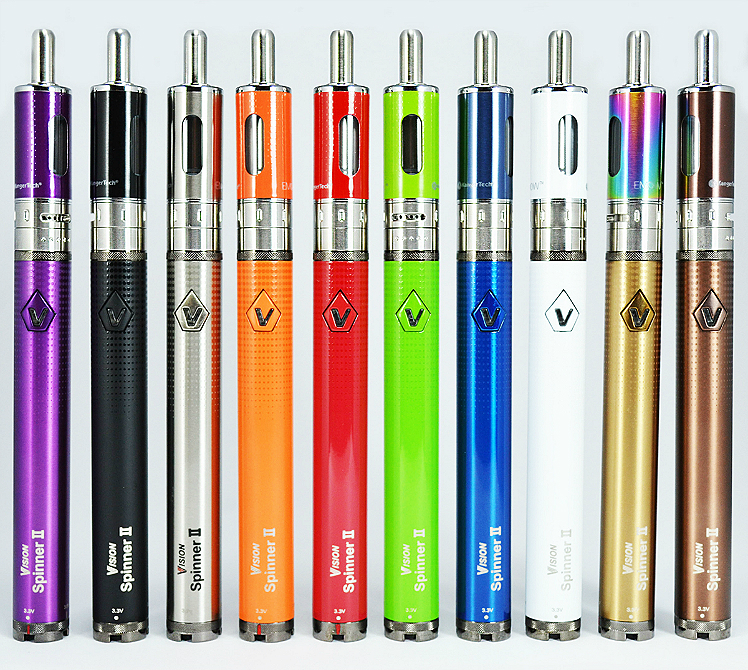 KIT - Kanger Aerotank Mow & Vision Spinner 2 ( 1650mA Variable Voltage & Airflow APV Kit - Brown )