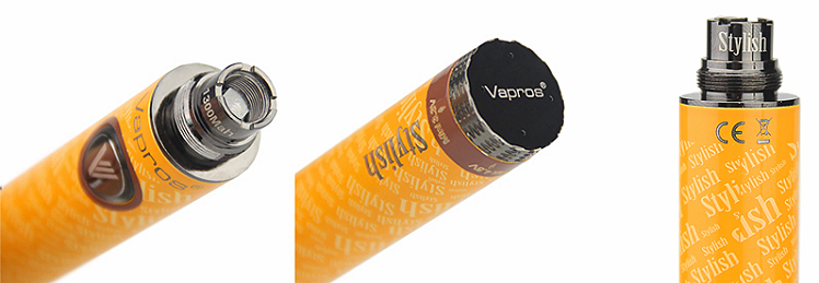 BATTERY - VISION / VAPROS Stylish V1 1300mA Variable Voltage Battery ( Stainless )