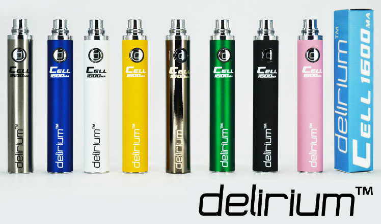 BATTERY - DELIRIUM CELL 1600mA eGo/eVod Top Quality ( Green )