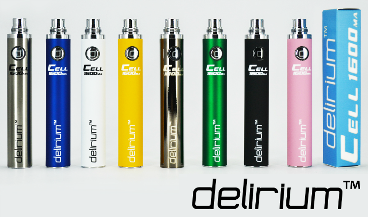 BATTERY - DELIRIUM CELL 1600mA eGo/eVod Top Quality ( Stainless )