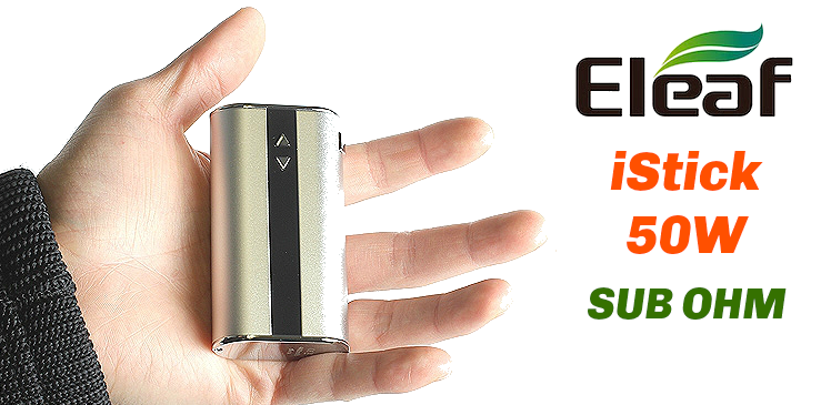 BATTERY - Eleaf iStick 50W - 4400mA VV/VW Sub Ohm ( Stainless )