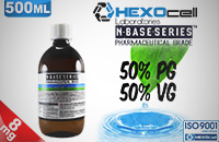 D.I.Y. - 500ml HEXOcell eLiquid Base (50% PG, 50% VG, 8mg/ml Nicotine) image 1