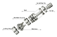 ATOMIZER - UD Bellus 32 Air Hole Rebuildable Tank Atomizer (RTA) image 3