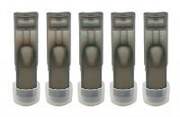 CARTRIDGES / TANKS - 5x eGo-T/eGo-C Cartridges with Silicone Bottom Caps ( Black ) image 1
