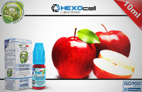 10ml RED APPLE 0mg eLiquid (Without Nicotine) - Natura eLiquid by HEXOcell image 1