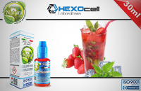 30ml MOJITO STRAWBERRY 6mg eLiquid (With Nicotine, Low) - Natura eLiquid by HEXOcell image 1