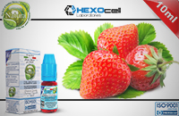 10ml STRAWBERRY 9mg eLiquid (With Nicotine, Medium) - Natura eLiquid by HEXOcell image 1