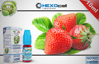 10ml STRAWBERRY 18mg eLiquid (With Nicotine, Strong) - Natura eLiquid by HEXOcell image 1