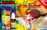 30ml NO DISCLOSURE 9mg eLiquid (With Nicotine, Medium) - Liquella eLiquid by HEXOcell image 1