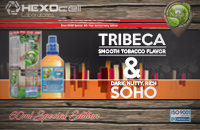 60ml TRIBECA & SOHO SPECIAL EDITION 9mg High VG eLiquid (With Nicotine, Medium) - Natura eLiquid by HEXOcell image 1