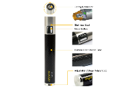 BATTERY - ASPIRE CF VV+ ( Carbon Fiber / Variable Voltage ) 1000mA - 100% Authentic - ( Black )  image 3