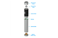 KIT - JOYETECH eVic Supreme 18650 2100mA ( 3-6V / 30W ) - Stainless image 4