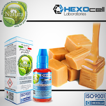 30ml CARAMEL 0mg eLiquid (Without Nicotine) - Natura eLiquid by HEXOcell