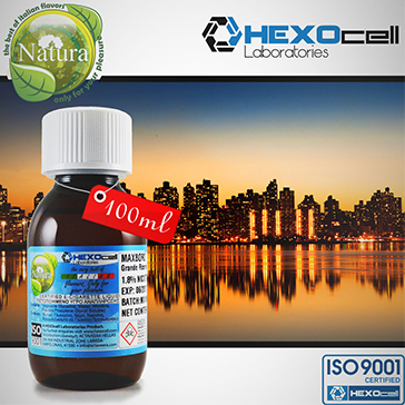 100ml MANHATTAN 9mg eLiquid (With Nicotine, Medium) - Natura eLiquid by HEXOcell