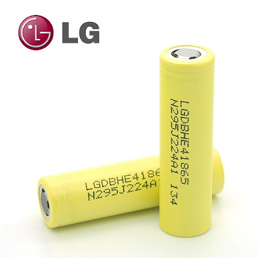 BATTERY - LG HE4 18650 3.7V 35A 2500mAh High Drain ( Flat Top )