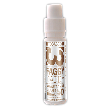 15ml FAGGY DADDY / WESTERN TOBACCO 12mg eLiquid (With Nicotine, Medium) - eLiquid by Pink Fury