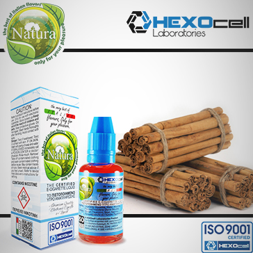 30ml CINNAMON 0mg eLiquid (Without Nicotine) - Natura eLiquid by HEXOcell