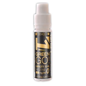 15ml GREEN GO / BLACK TOBACCO 6mg eLiquid (With Nicotine, Low) - eLiquid by Pink Fury