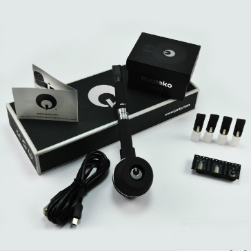 KIT - Janty eGo C VV 900mAh with Kuwako E-Pipe Extension (Single Kit - Variable Voltage - Black) 