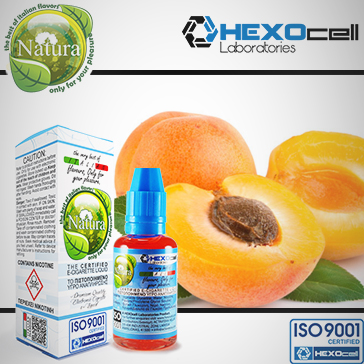 30ml APRICOT 0mg eLiquid (Without Nicotine) - Natura eLiquid by HEXOcell