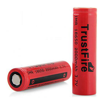 BATTERY - TRUSTFIRE 18650 2000mAh ( Flat Top )