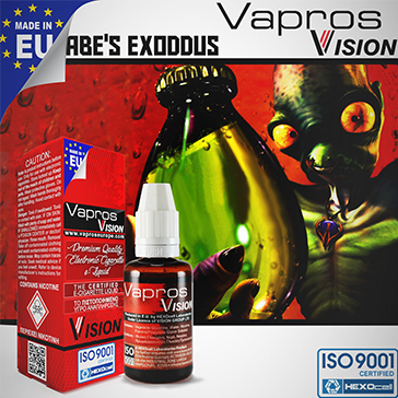 30ml ABE'S EXODDUS 18mg eLiquid (With Nicotine, Strong) - eLiquid by Vapros/Vision