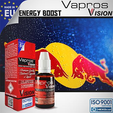 30ml ENERGY BOOST 9mg eLiquid (With Nicotine, Medium) - eLiquid by Vapros/Vision