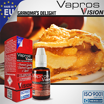30ml GRANDMA'S DELIGHT 9mg eLiquid (With Nicotine, Medium) - eLiquid by Vapros/Vision