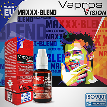 30ml MAXXX BLEND 9mg eLiquid (With Nicotine, Medium) - eLiquid by Vapros/Vision