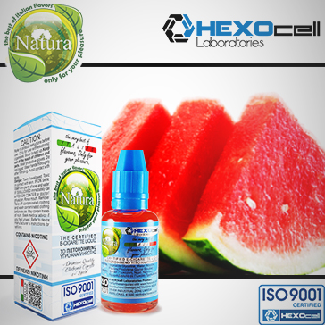 30ml WATERMELON 9mg eLiquid (With Nicotine, Medium) - Natura eLiquid by HEXOcell