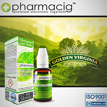 30ml GOLDEN TOBACCO 18mg eLiquid (With Nicotine, Strong) - eLiquid by Pharmacig