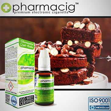 30ml CHOCOLATE CAKE 9mg eLiquid (With Nicotine, Medium) - eLiquid by Pharmacig