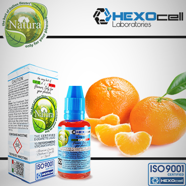 30ml MANDARIN 9mg eLiquid (With Nicotine, Medium) - Natura eLiquid by HEXOcell