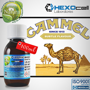 100ml CAMMEL 9mg eLiquid (With Nicotine, Medium) - Natura eLiquid by HEXOcell