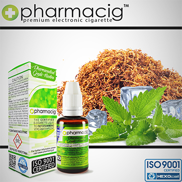 30ml TOBACCO & MINT 9mg eLiquid (With Nicotine, Medium) - eLiquid by Pharmacig