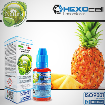30ml PINEAPPLE 0mg eLiquid (Without Nicotine) - Natura eLiquid by HEXOcell