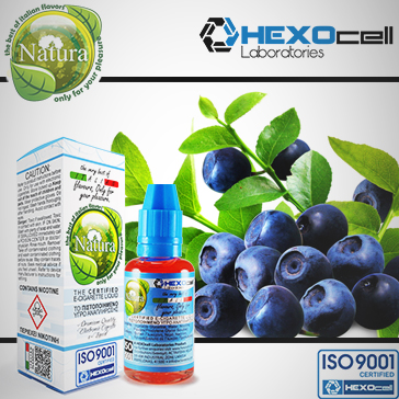 30ml BLUEBERRY 0mg eLiquid (Without Nicotine) - Natura eLiquid by HEXOcell