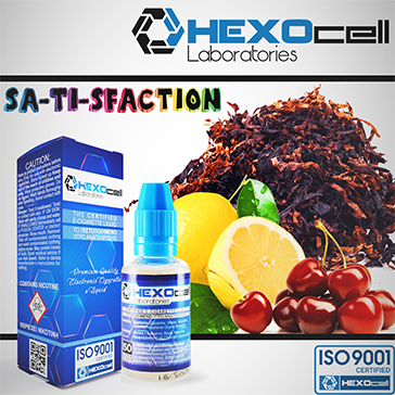 30ml SA-TI-SFACTION 9mg eLiquid (With Nicotine, Medium) - eLiquid by HEXOcell