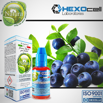 30ml BLUEBERRY 9mg eLiquid (With Nicotine, Medium) - Natura eLiquid by HEXOcell