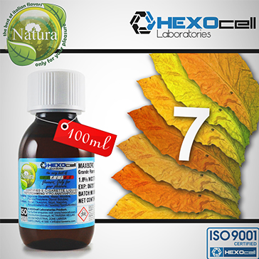 100ml 7 FOGLIE 18mg eLiquid (With Nicotine, Strong) - Natura eLiquid by HEXOcell