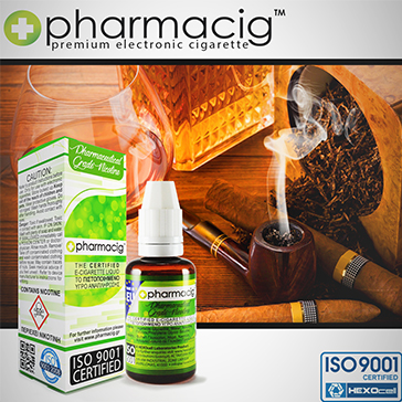 30ml TOBACCO & COGNAC 9mg eLiquid (With Nicotine, Medium) - eLiquid by Pharmacig