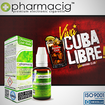 30ml CUBA LIBRE 9mg eLiquid (With Nicotine, Medium) - eLiquid by Pharmacig