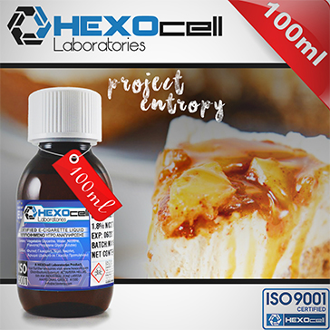 100ml PROJECT ENTROPY 9mg eLiquid (With Nicotine, Medium) - eLiquid by HEXOcell 